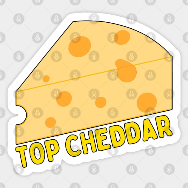 TOP CHEDDAR Sticker by HOCKEYBUBBLE